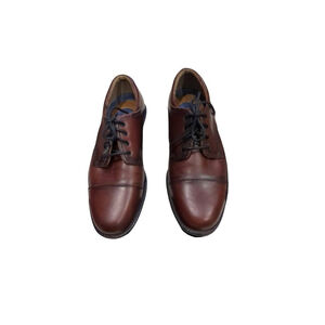 Dockers Men's 9M Brown Leather Dress Shoes Lace Up Loafers